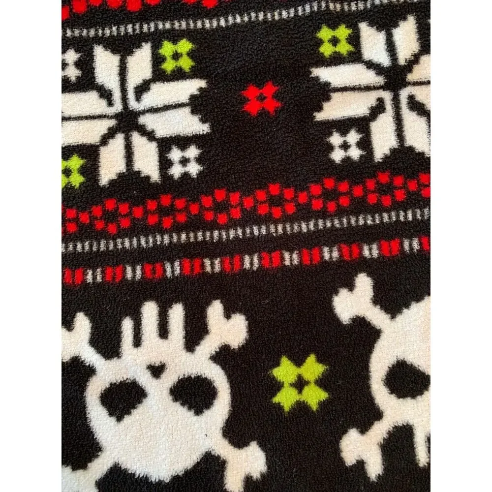 Medium (8/10) Cherokee Sleepwear Kids‎ Youth Fleece Pants Skull Holiday Pattern